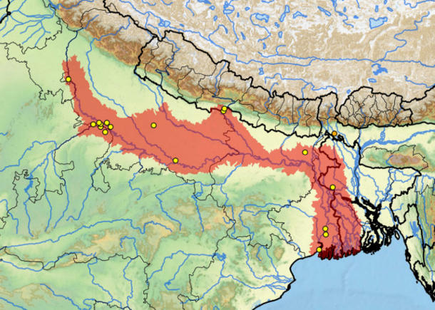 Area geografica naturale Batagur kachuga